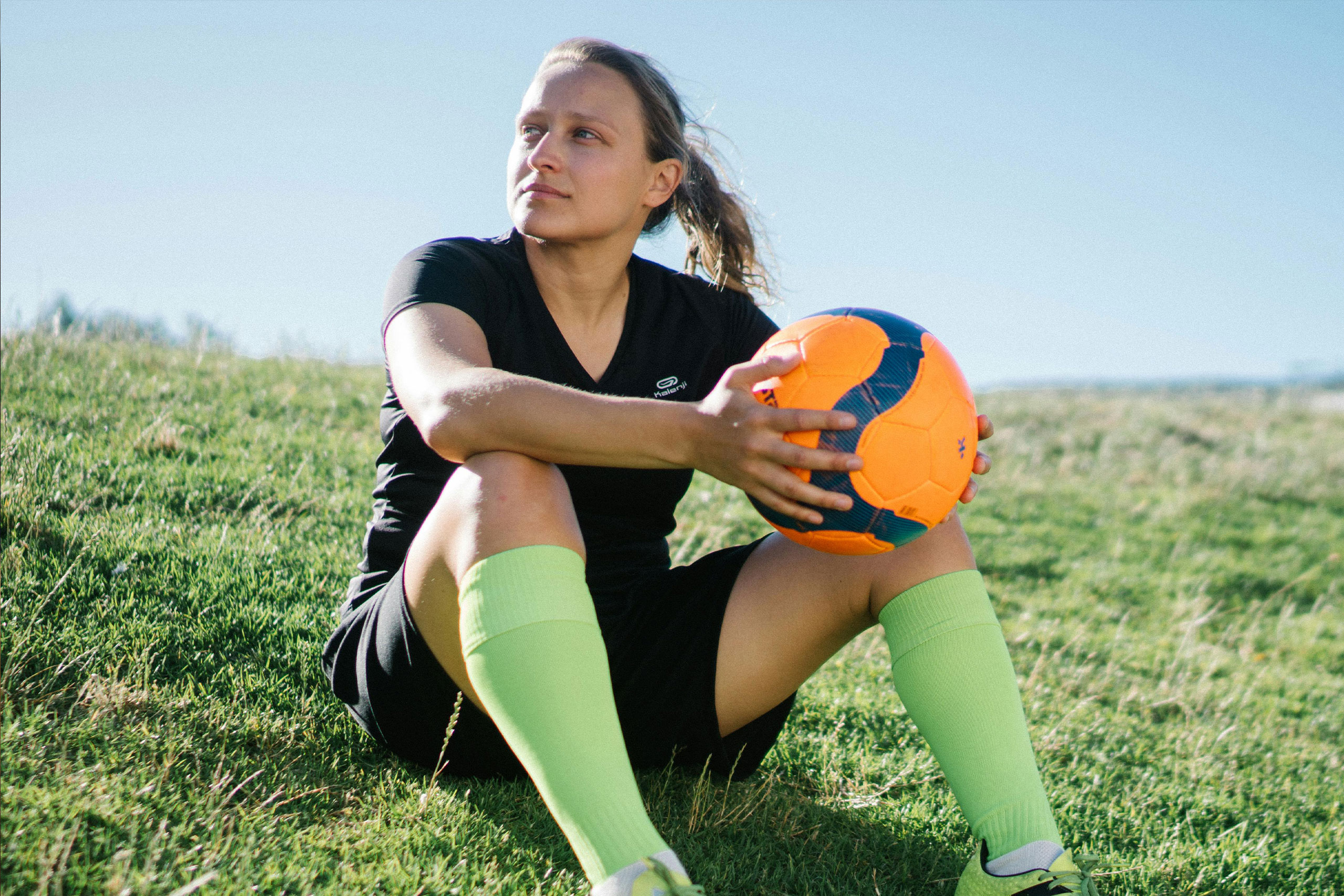 Person holding shoulder